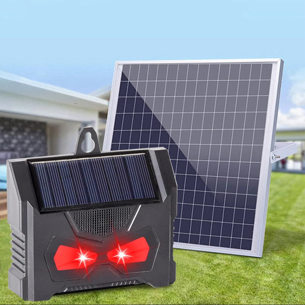 Solar Powered Ultrasonic Animal Repeller Deer Skunk Raccoon Repellent Waterproof Deer Dog Squirrel Skunk Cat Repellent Devices