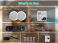STUDIOFINIX 4'' 160W Waterproof Bluetooth Ceiling Speakers - Ultra-Thin Marine Speakers for House, Caravan, RV & Houseboats 2PCS