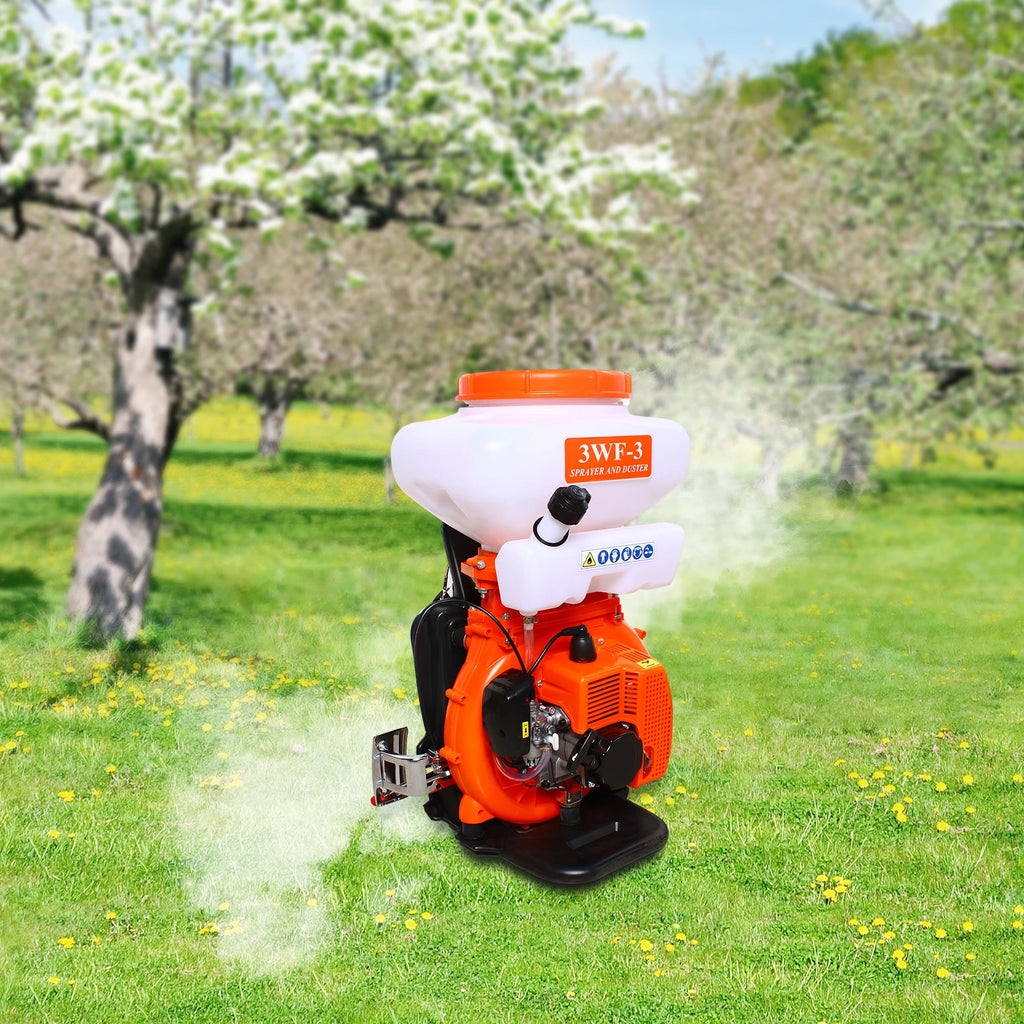 7500RPM Gasoline Power Insecticide Mist Blower, 3WF-3 14L Backpack Fogger Sprayer for Agricultural Mosquito Control