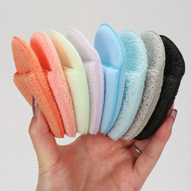 6-Piece Deep Cleansing Exfoliating Facial Sponge, Random Color and Shape, Reusable