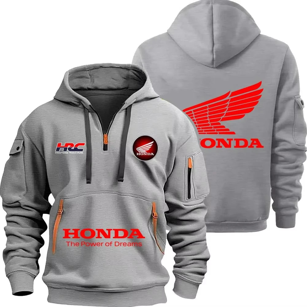 Hoodie con Cremallera Honda 2025 | Bolsillo | Primavera y Otoño | Hombre y Mujer 🏍️