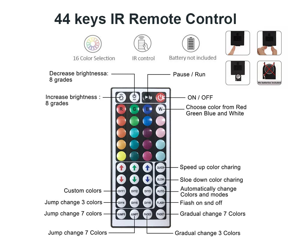 Tira LED RGB 5050 Vogliovoi WiFi | Bluetooth | Adhesiva | Tuya/Smart Life | Alexa y Google | Dormitorio - Firu Total Sales