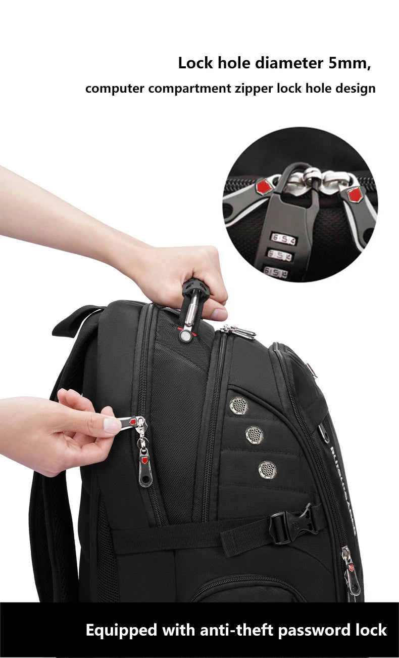 2026 Waterproof 17/20 Inch Laptop Backpack Men Airplane Travel Backpack Women Oxford Rucksack Male School Bag modern Mochila