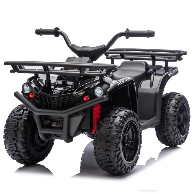 ATV Cuatrimoto Eléctrica para Niños | Luces LED | Portaequipaje | 3-6 Años 🚗 - Firu Total Sales