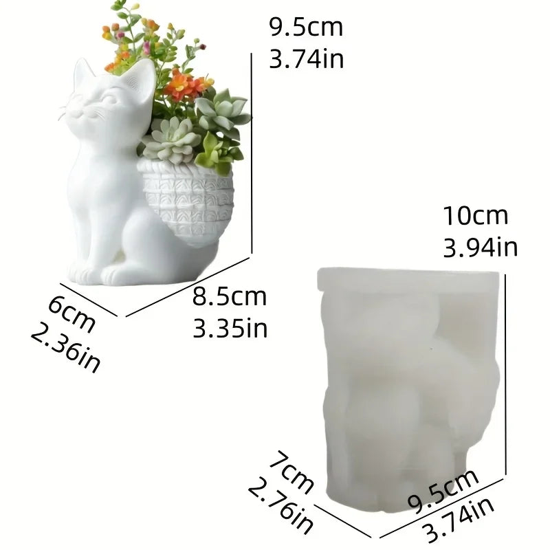 Molde de Silicona Mono Sonriente para Florero y Porta Pinceles | Resina y Yeso 🐒