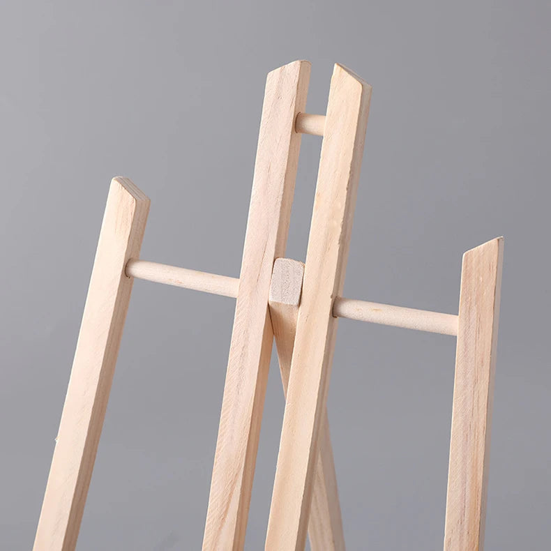 5 pcs Mini Wooden Easel for Mobile Phone Holders,Folding Desktop Display,Triangle Bracket,Drawing Board,Art Supplies