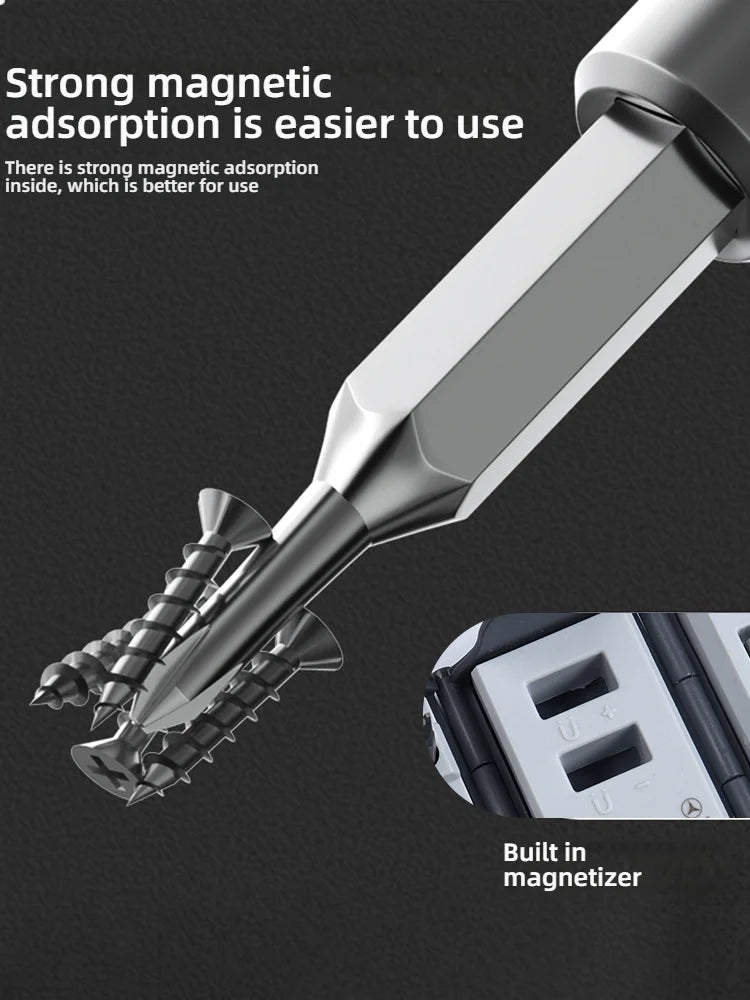 115-in-1 Multi-Functional Screwdriver Set – Strong Magnetic High Hardness Tool Kit with Special-Shaped Screwdrivers, Complete Di