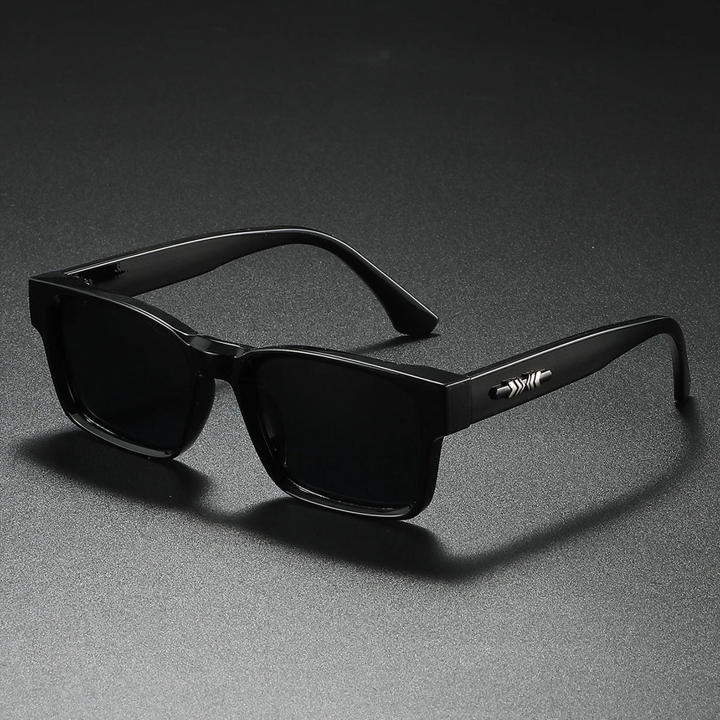 Quality Square Polarized Sunglasses Men Metal Core UV400 Unisex Sun Glasses Travel Hiking Beach Fishing Eyewear