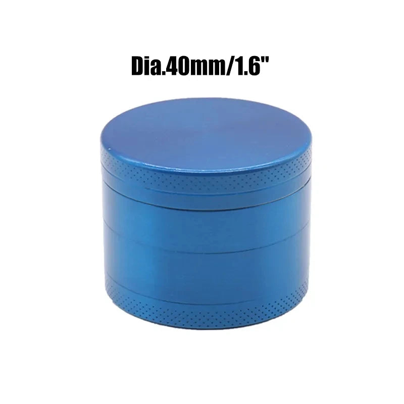 40mm/50mm /62mm 4 Layers Herbal Grinder Pepper Pot Spice Tobacco Mill Aluminum Alloy Dry Herb Crusher Smoking Cigarette Tools