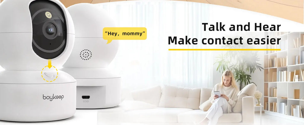 BoyKeep WiFi Baby Monitor Camera 3MP — Auto Tracking + 24/7 Surveillance