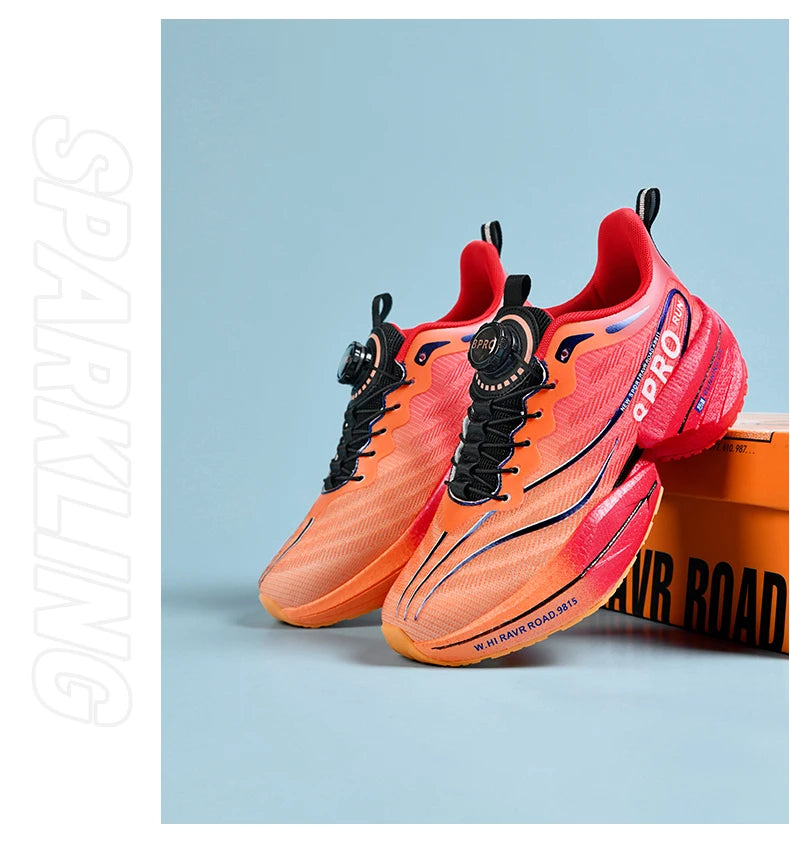 Tenis Running Maratón Placa de Carbono | Transpirable | Malla Ligera | Hombre y Mujer | Antideslizante