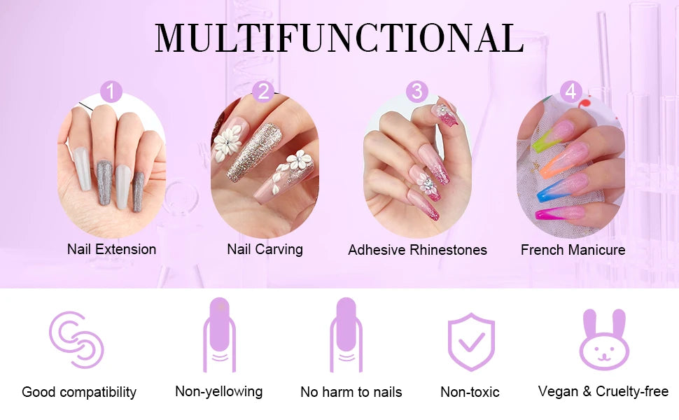 Saviland Monomer Acrylic Nail Liquid 180/500ml Large Capacity Professional Acrylic Nail Liquid For DIY Crystal Liquid Nail Art