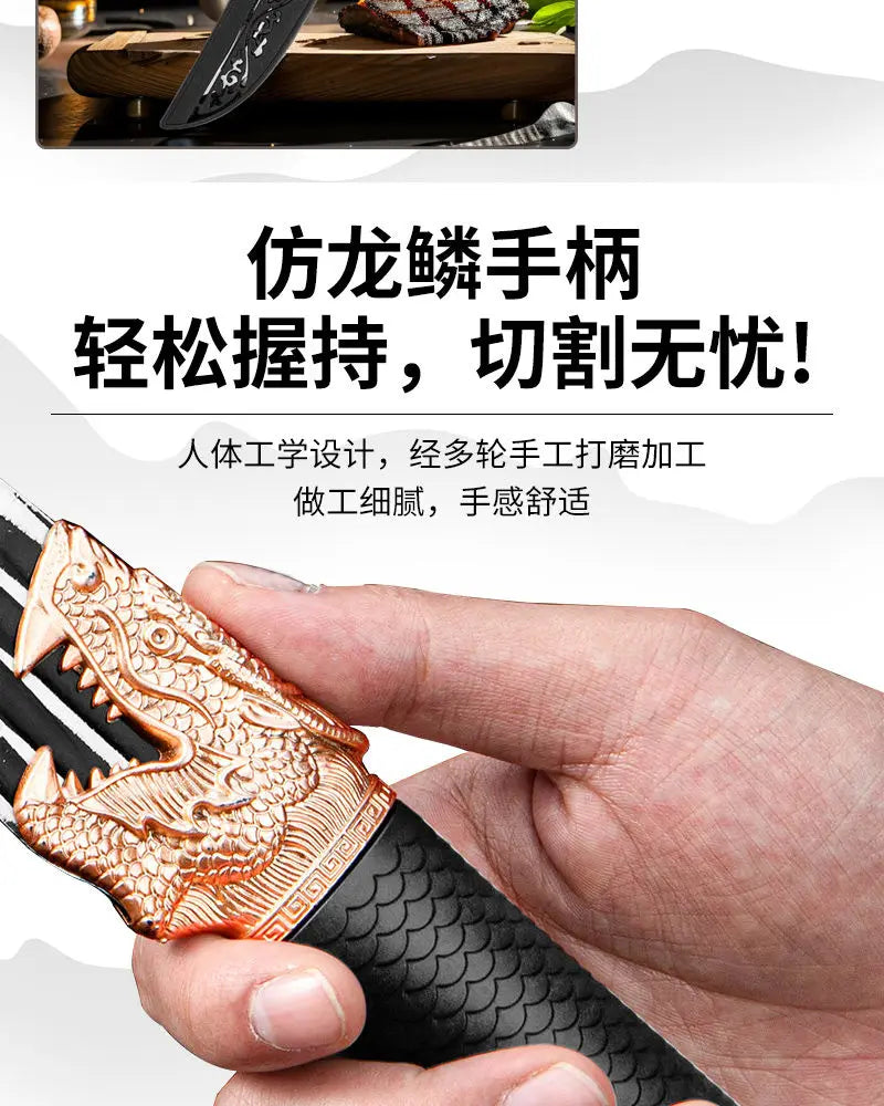 Multi-Purpose Kitchen Knife for Meat BBQ Cooking Knife Fishing Boning Knife Stainless Steel Butcher Knife Pastic Handle