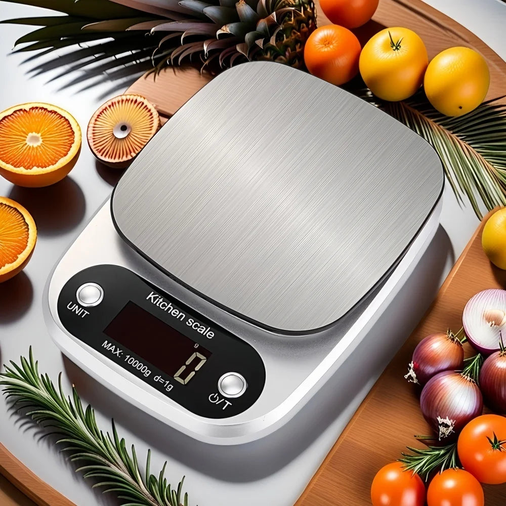 Digital Kitchen Scale 10kg/1g | LCD High Precision | Coffee Baking Jewelry Portable