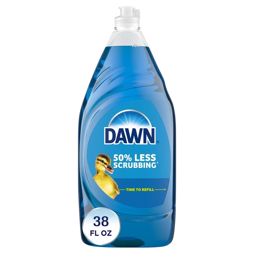 Biodegradable Dish Soap Liquid 38oz Ultra Concentrated Grease Removal Squeaky Clean Safe