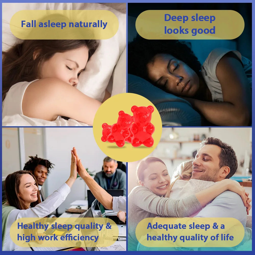 Melatonin Sleep Gummies - with Ashwagandha, Promote Sleep Health, Improve Sleep Quality, and Enhance Immunity, 60 Gummies