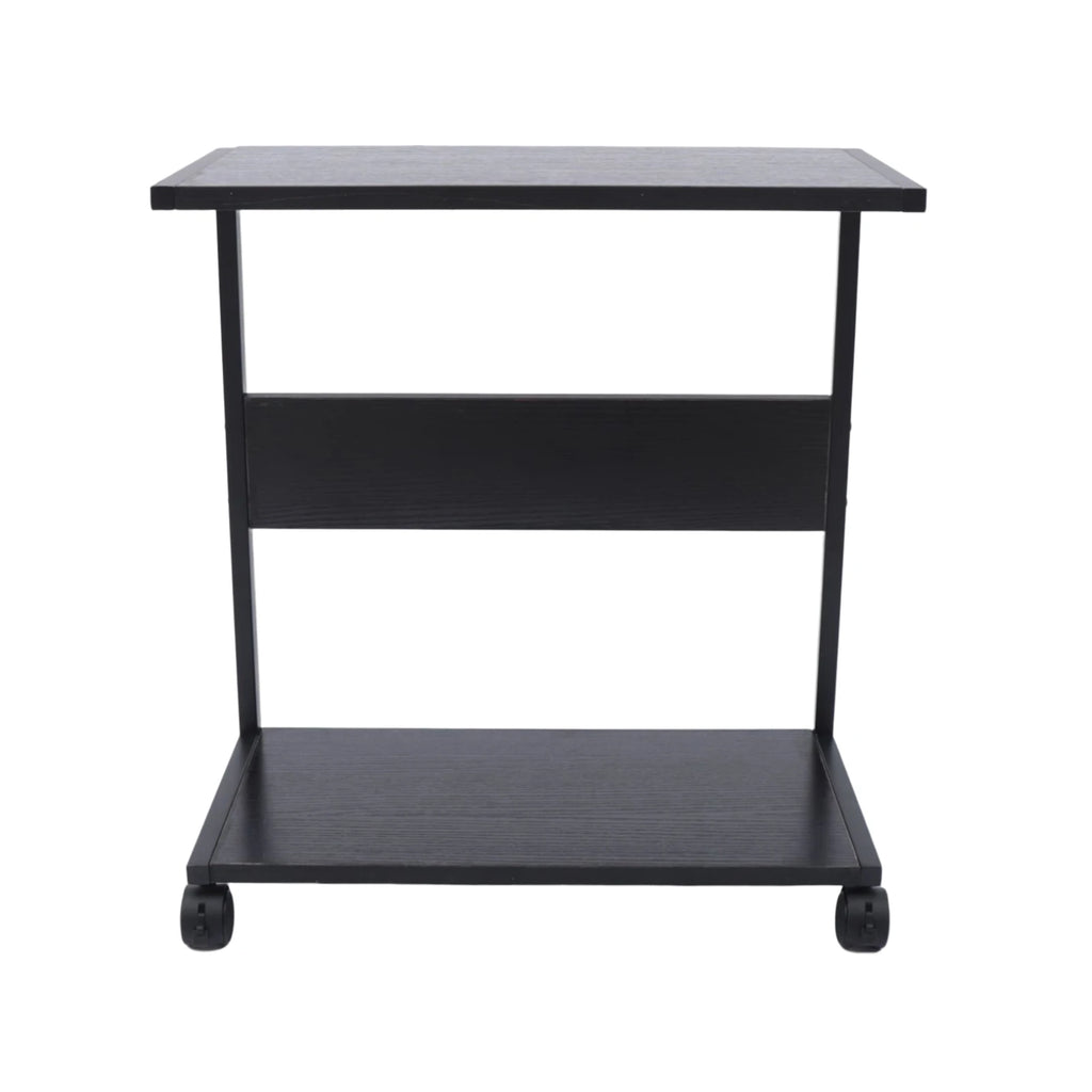 2-Tier Computer Case Stand, PC Tower Stand with Lockable Wheels, Under Desk Computer Holder Fits Most PC