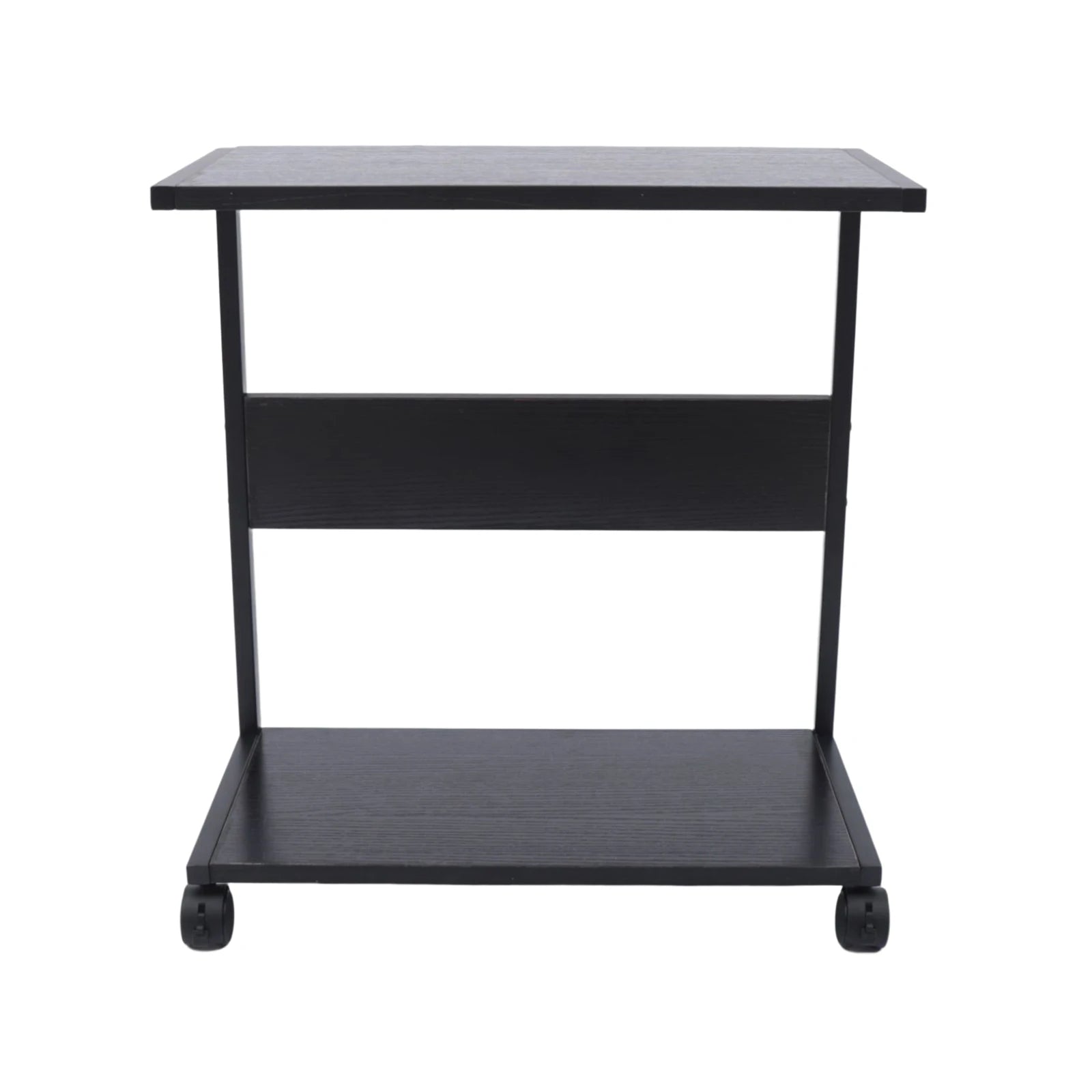 2-Tier Computer Case Stand, PC Tower Stand with Lockable Wheels, Under Desk Computer Holder Fits Most PC