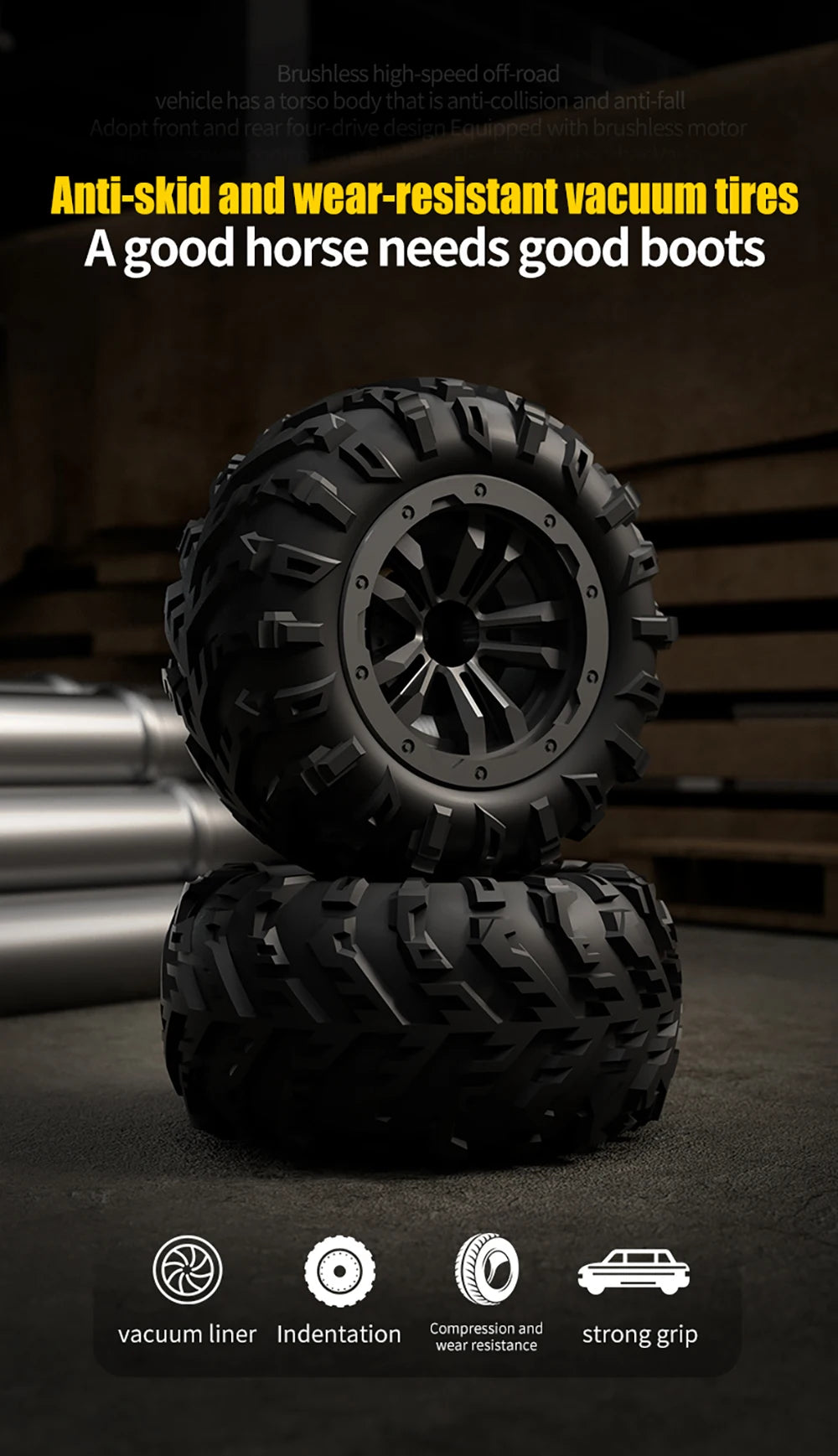 WLtoys 16101 Pro Carro RC 1:16 | 75KM/H | 4WD | Motor Brushless | LED | 2.4G | Drift Monster Truck | Regalo Niños