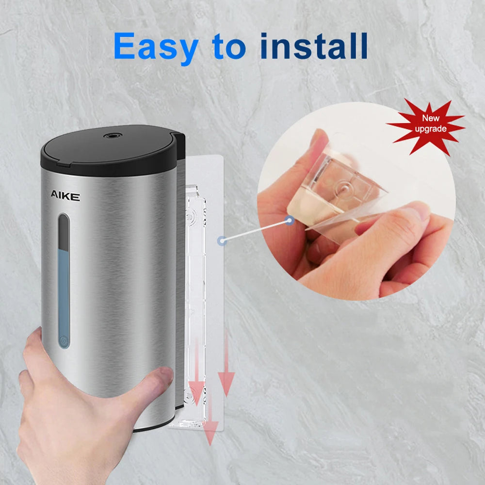 AIKE Automatic Liquid Soap Dispenser AK1205 Wall Mounted Commercial Smart Soap Dispenser For Bathroom Large Capacity 750ML/800ML