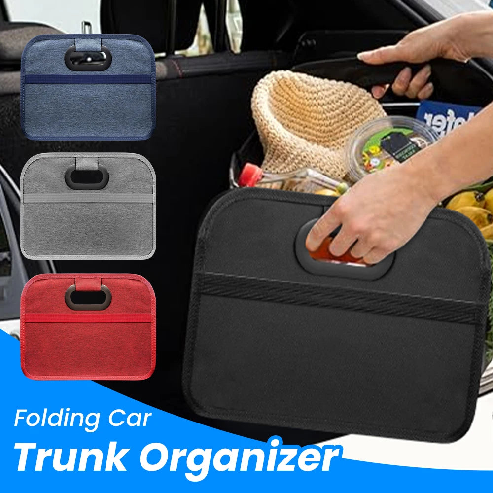 35L Foldableable Portable Car Storage Box Car Storage Box Car Truck Trunk Storage Box Camping Style Outing Storage Box Space-Saving Multi-Functional Storage Box