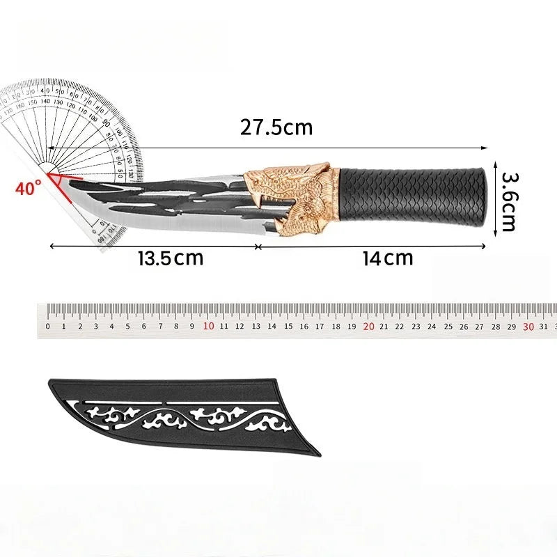 Multi-Purpose Kitchen Knife for Meat BBQ Cooking Knife Fishing Boning Knife Stainless Steel Butcher Knife Pastic Handle