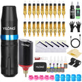 Wireless Tattoo Machine Pen Kit with Battery Mix CartridgeTattoo Tattoo Pen Set Rotary Professional Tattoo Kit for Tattoo Artist - Firu Total Sales