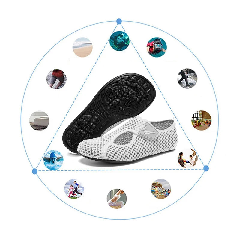 Unisex outdoor water shoes Comfortable quick drying beach socks Barefoot shoes Men women Swimming sneakers Yoga casual shoes