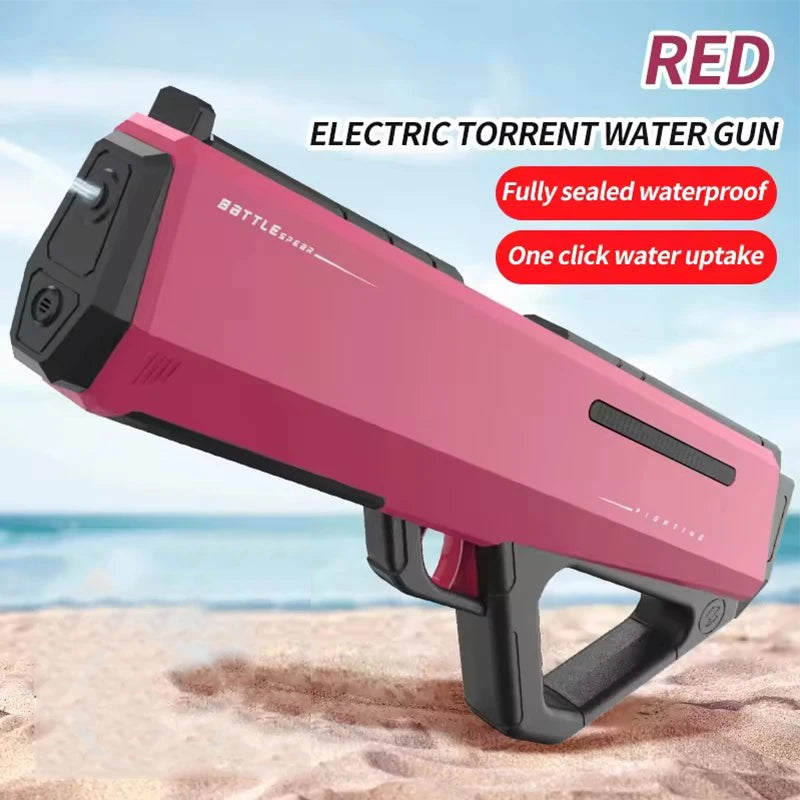 Pistola de Agua Eléctrica de Alta Presión | Juego de Verano para Niños 🔫 - Firu Total Sales