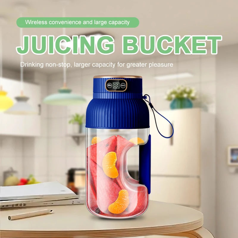 Licuadora Portátil USB 1000ml | Juguera de Frutas Recargable | Smoothies y Jugos
