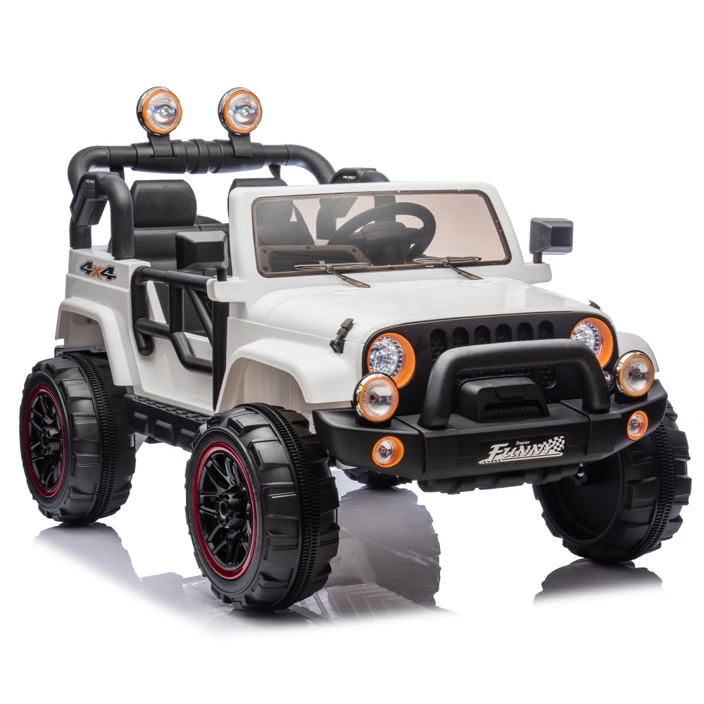Carro Eléctrico 2 Asientos 24V para Niños | Control Padres | Bluetooth | 3-8 Años 🚗 - Firu Total Sales