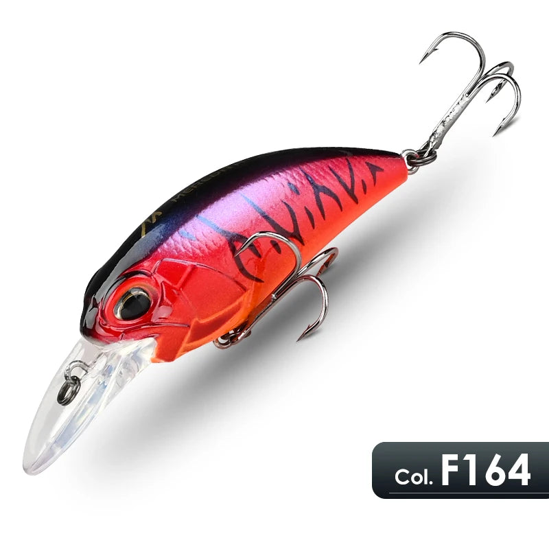 MEREDITH M65 Crankbait Flotante | 14g | 11 Colores | Profundidad 2-2.5m | Bass | Wobbler Profesional - Firu Total Sales