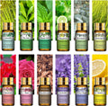 PHATOIL 12pcs Gift Box Pure Essential Oils for Humidifiers Diffuser Massage Spa Lavender Lemongrass Rose Lemon Geranium Tea tree