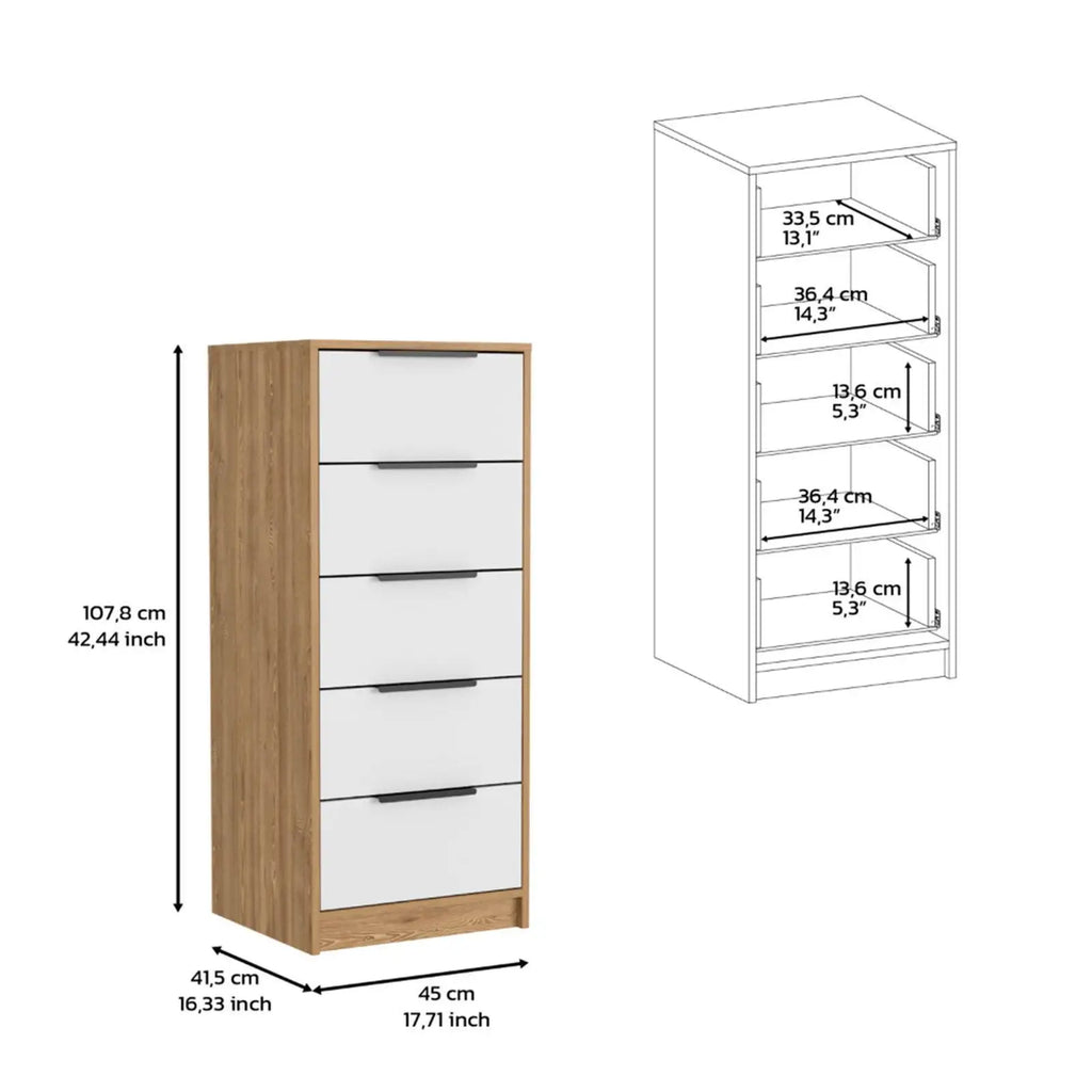 Vertical Dresser Tall Dresser Drawer Dresser for Entryway Closet Living Room - Firu Total Sales