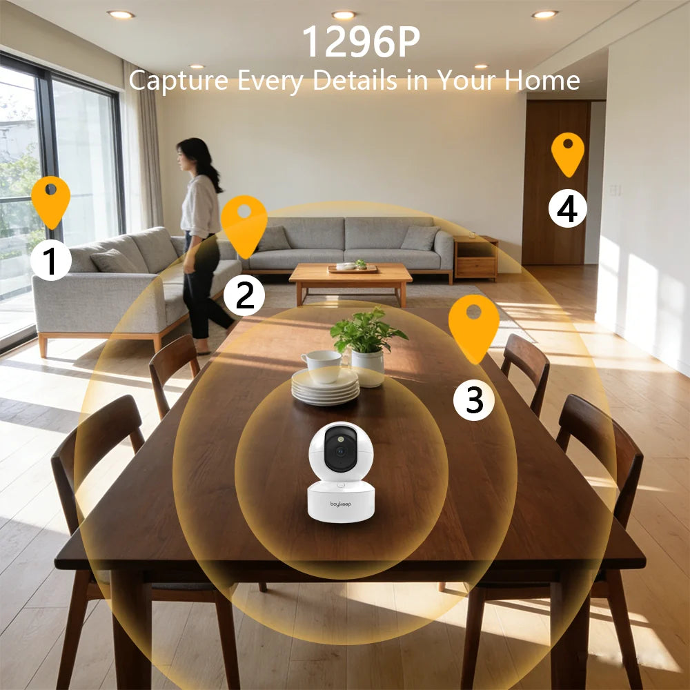 BoyKeep WiFi Baby Monitor Camera 3MP — Auto Tracking + 24/7 Surveillance