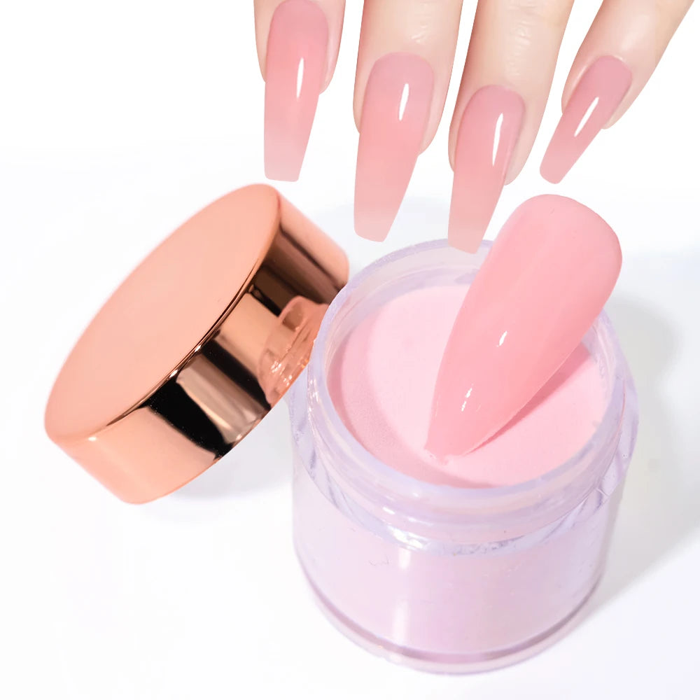 3Colors Acrylic Nail Powder Transparent/Pink/White Carving Crystal Polymer Powder Manicure Nail Polish Professional Accessories#