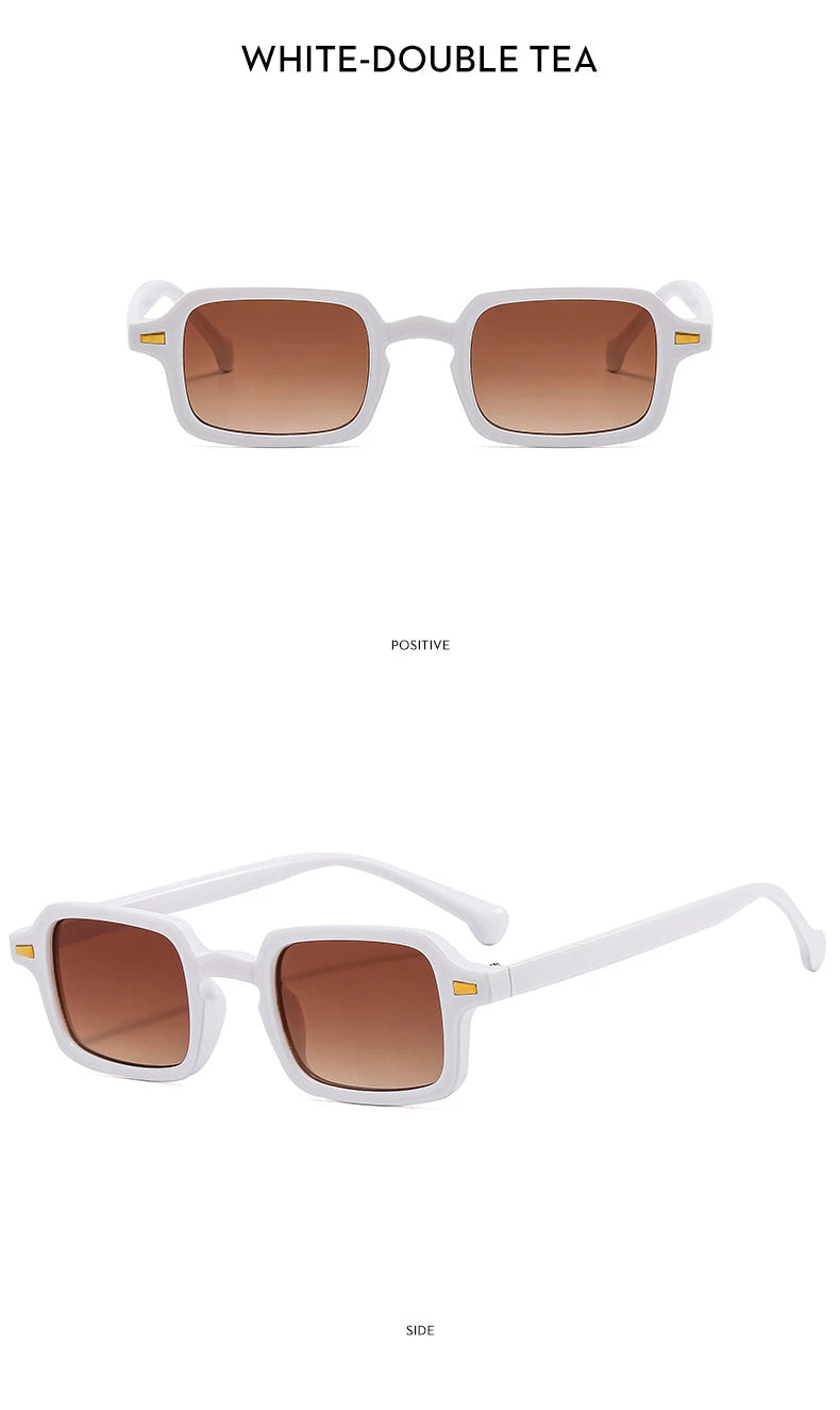 Luxurious Rectangle Sunglasses Women Oval Vintage Brand Designer Square Sun Glasses Men Shades Female Eyewear sunglasses