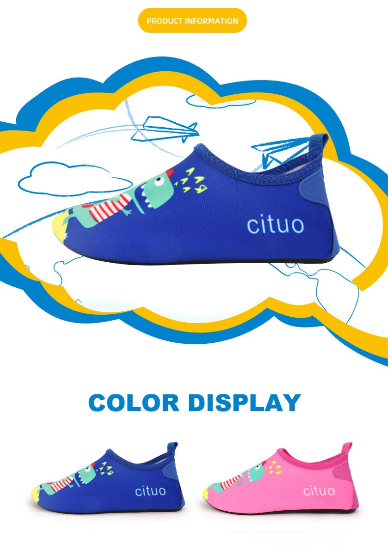 Summer Kids Swimming Beach Barefoot Water Shoes Children Light Portable  Wader Shoes Quick Dry Boys Girls Aqua Shoes