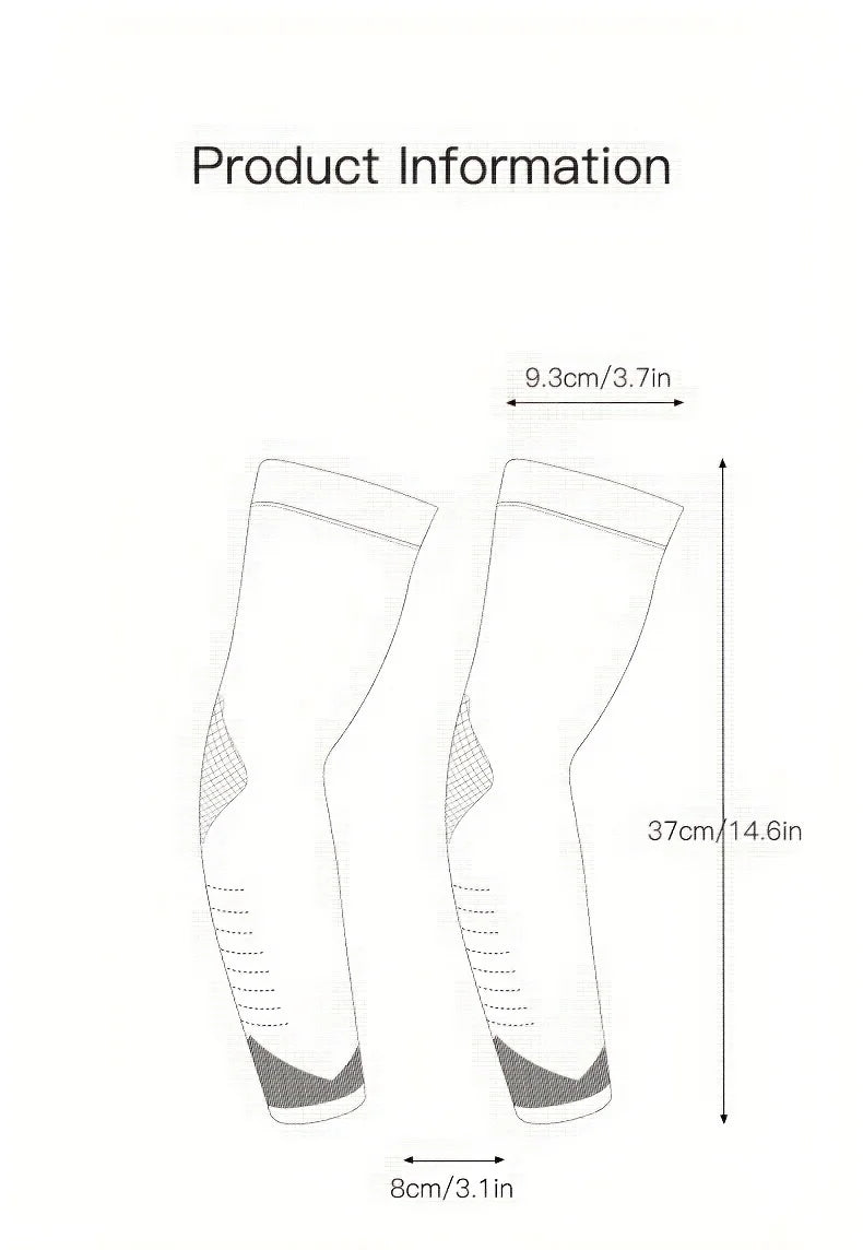 A pair of men's summer ice silk fiber sports arm guards, outdoor cycling fishing sunscreen breathable sleeves