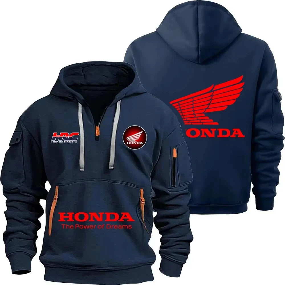 Hoodie con Cremallera Honda 2025 | Bolsillo | Primavera y Otoño | Hombre y Mujer 🏍️