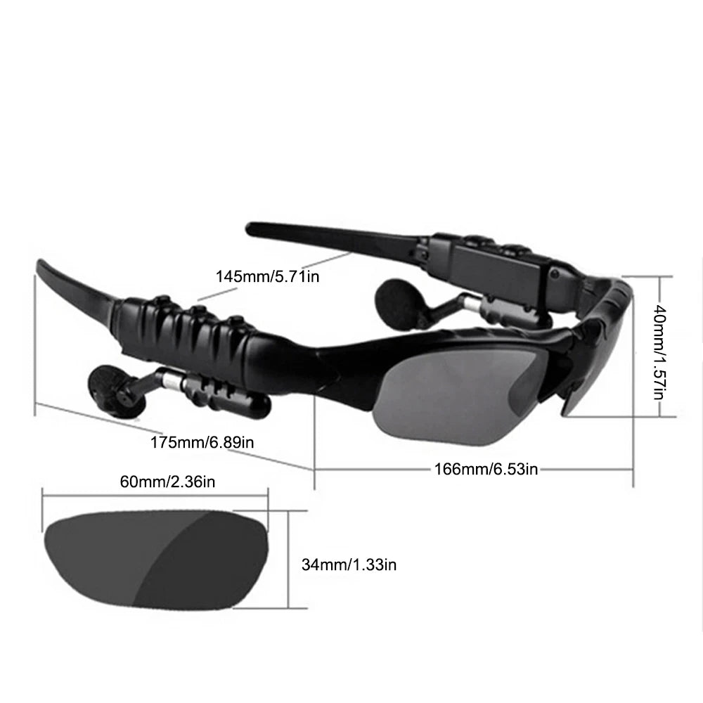 Gafas de Ciclismo Bluetooth 5.0 Toptrek | Polarizadas | Audífono Inalámbrico 🛫