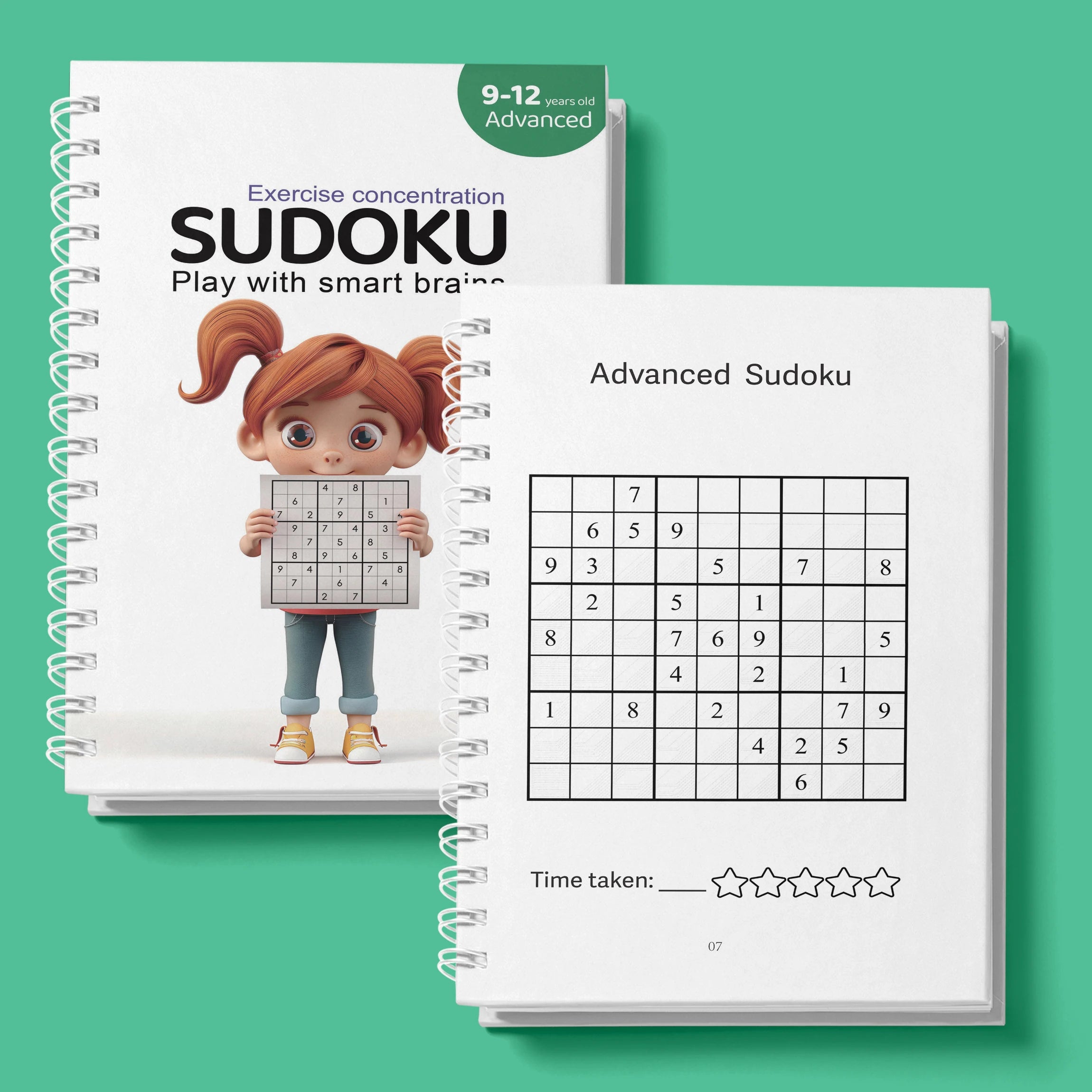 Sudoku Practice Book Math Exercise Thinking Logic for Kids of All Ages, Brain Exercise
