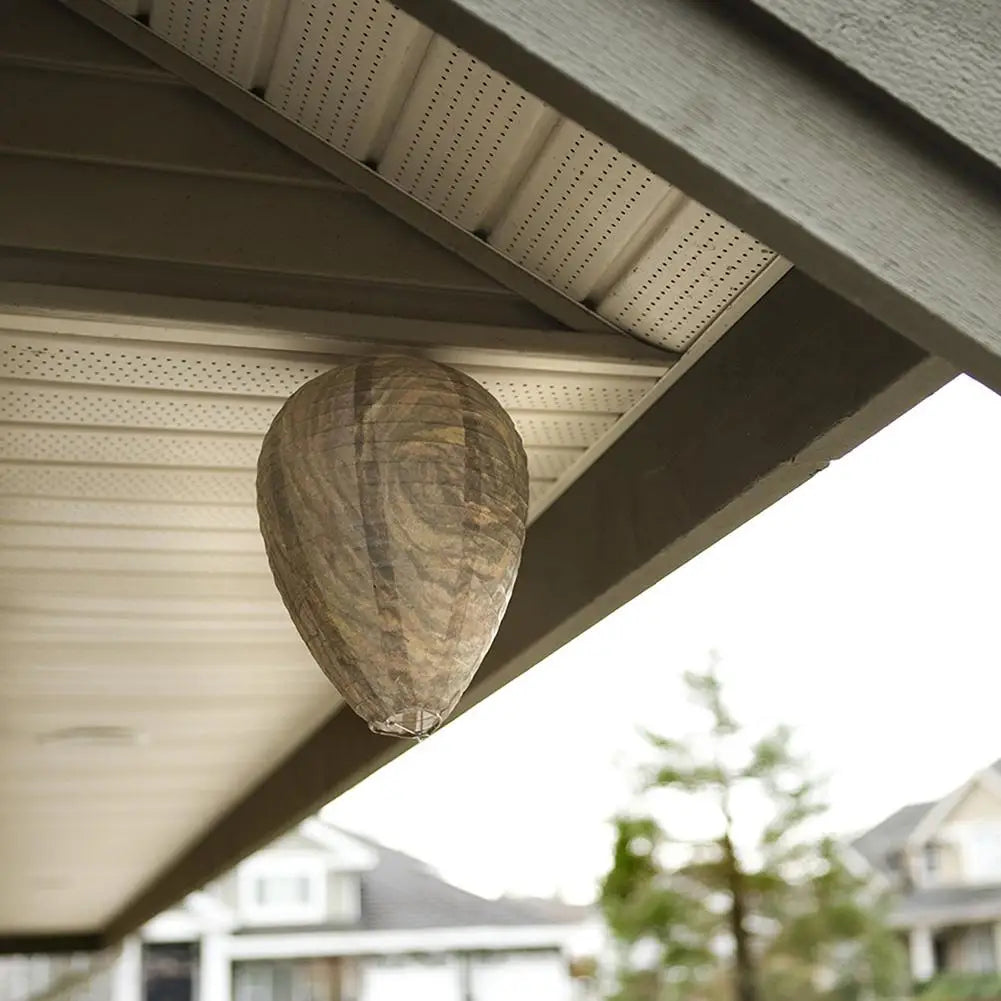 1-10PCS Hanging Fake Wasp Nest Decoy Waterproof Hornet Fly Catcher Insect Paper Drive Beehive Paper Lantern Hornets Repellent Tr