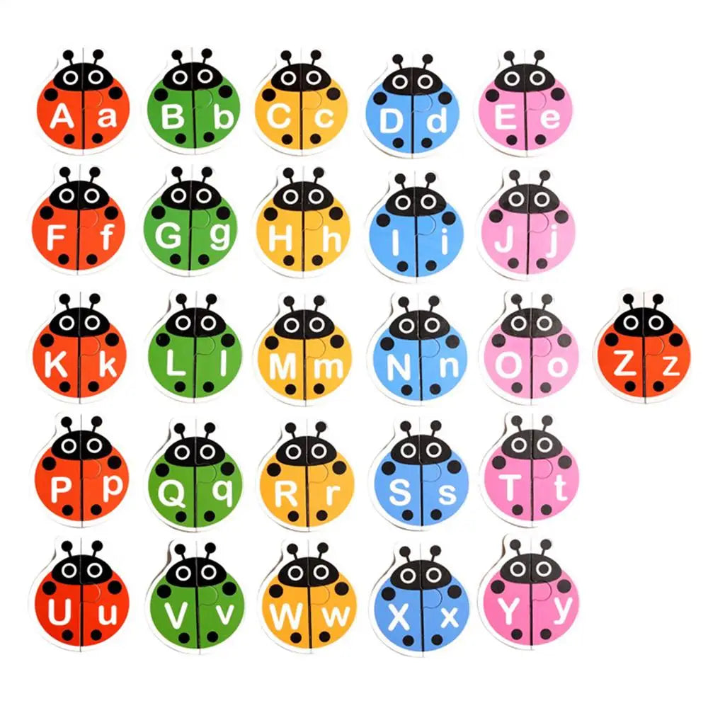 Alphabet Matching Game Puzzle Sight Words Matching Game Alphabet Matching Card Educational Toy Animal Words Preschool Learning