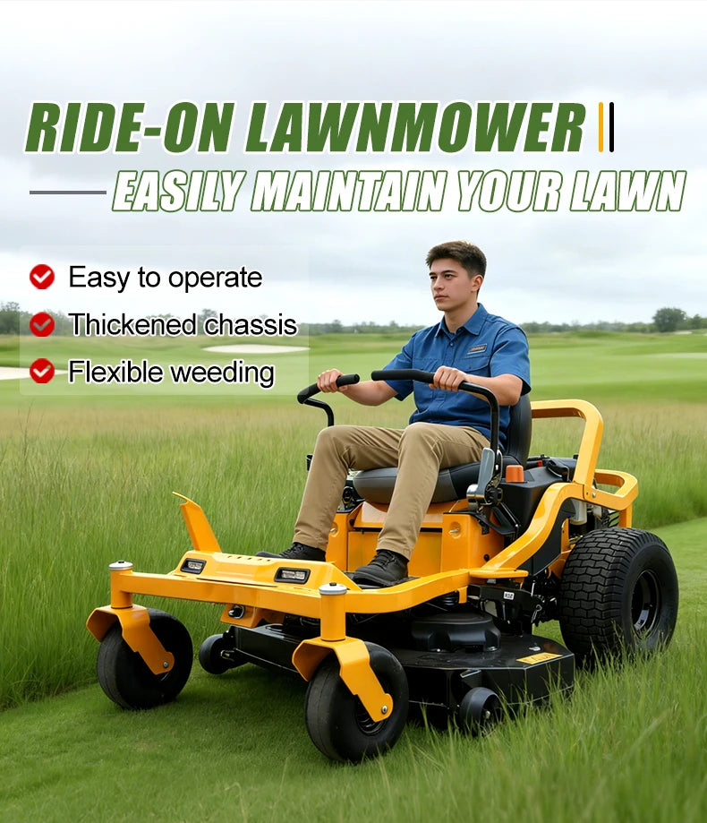 Durable riding lawn mower zero turn mini riding lawn mower seat zero turn electric ride on lawn mower