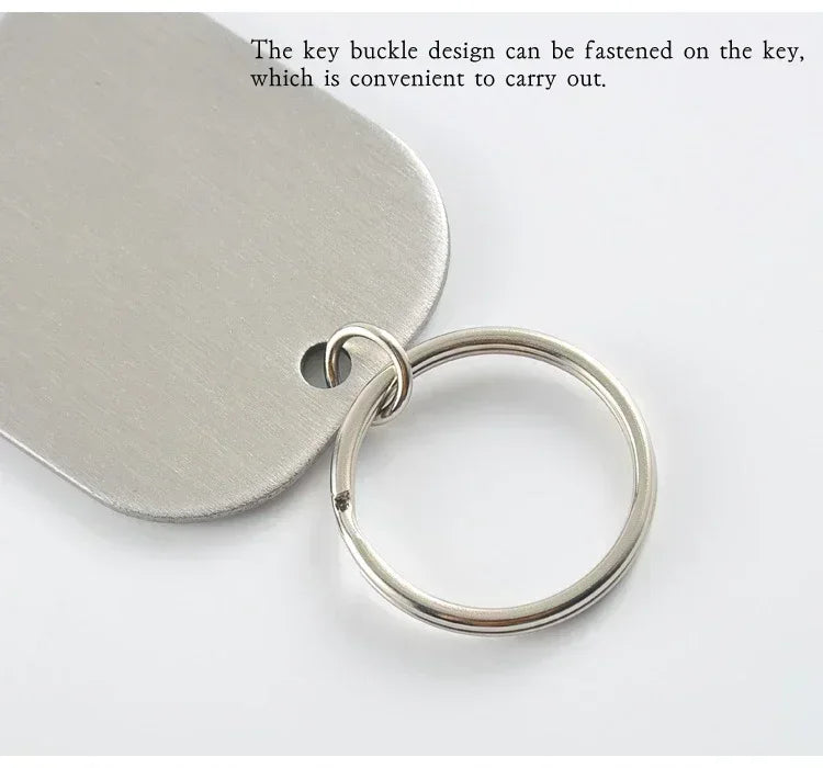 Metal Portable Creative Stainless Steel Bottle Opener Keychain Soda Drink Starter Portable Bottle Openers Bar Key Chain Pendant