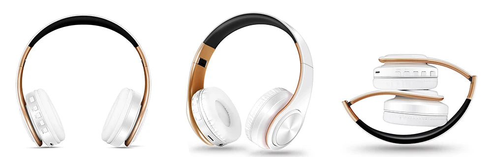 HIFI Stereo Bluetooth Headphones | FM Radio + SD Card + Mic | iPhone Samsung Xiaomi
