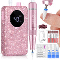 SAVILAND 40000RPM Professional Electric Nail Drill Machine Kit Rechargeable 4000mAh Electric Nail File for Thick Acrylic Nails - Firu Total Sales