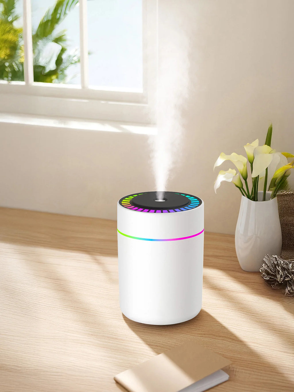 Difusor Aromaterapia 180ml | Humidificador LED 7 Colores | Auto y Hogar 🌿