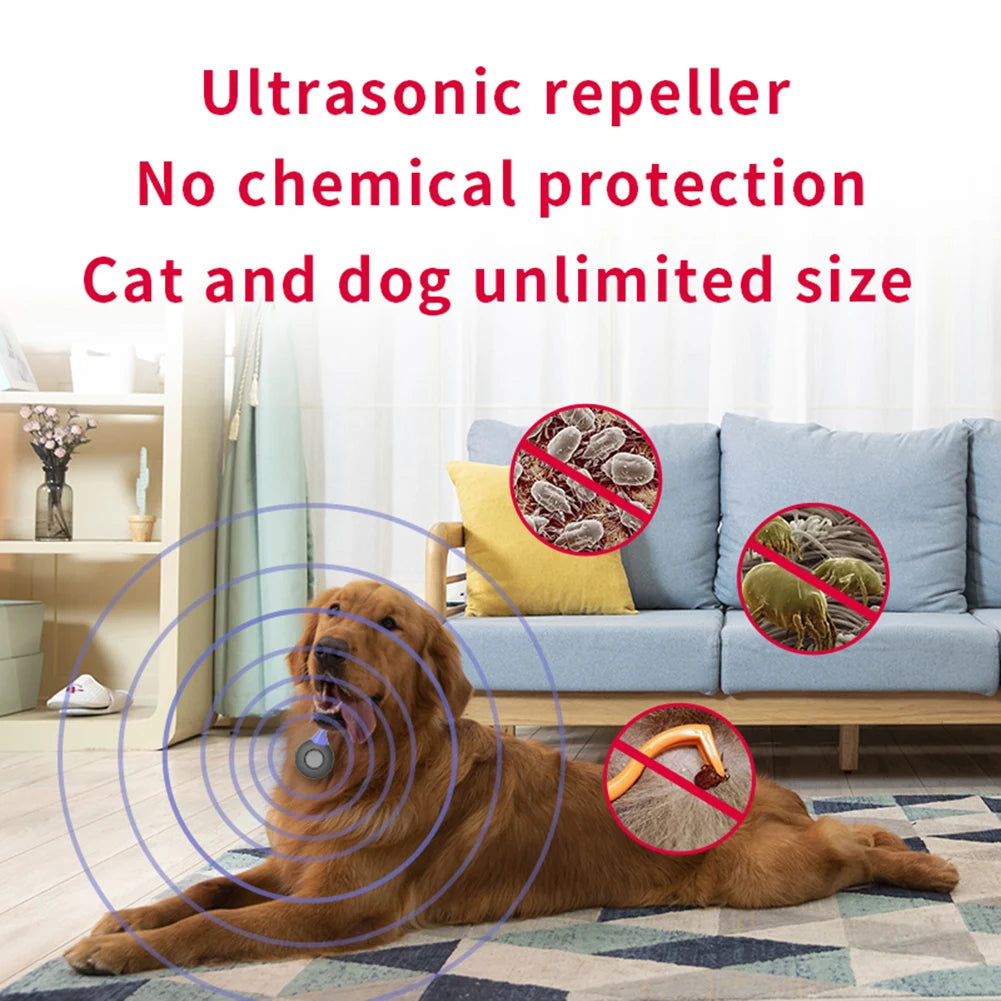 White Black Ultrasonic Pest Reject Anti Bug Insect Chargeable Pest Flea Tick Repeller with Hanging Hook 3.3x1.4x4.6cm
